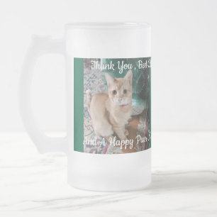 Katzenfoto-Text anpassen Kann Glas Mattglas Bierglas