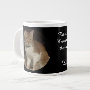 Katzenfoto wählt Sie Name Text Jumbo-Tasse