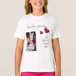 Katzenfoto, Zitat, Herz, Name T-Shirt