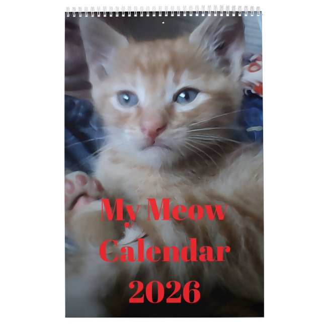 Katzenfoto-Zitate Anpassen Spaß Kalender (Titelbild)