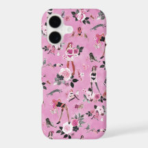 KATZENFRAU FLORAL Hot Pink