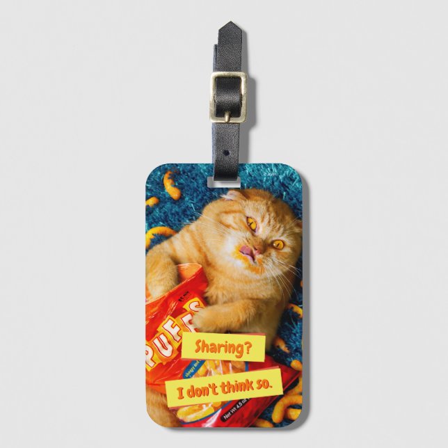 Katzenfresser Gepäckanhänger (Vorderseite Vertikal)