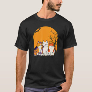 Katzenfriedhof Fauler Halloween-Kostüm Süße Katze T-Shirt