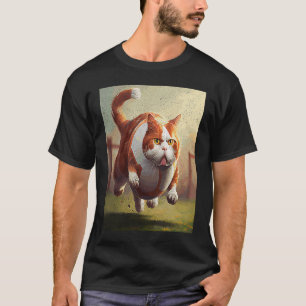 Katzenfußball und Eier T-Shirt