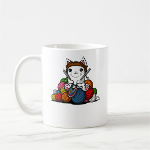 Katzengarn Niedliches Kätzchen Kaffeetasse