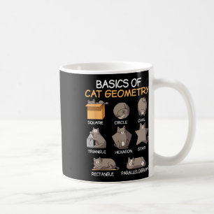 Katzengeometrie Mathe Lustige Katzen Geschenke Für Kaffeetasse