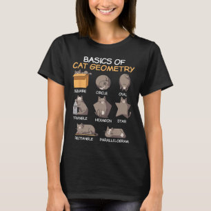 Katzengeometrie Mathe Lustige Katzen Geschenke Für T-Shirt