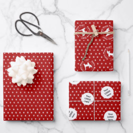 Katzengeschäft "Happy Meow Year" Geschenkpapier Set