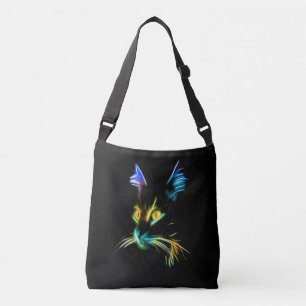 Katzengeschenk  Die Katzenwand bunt wirklich nett Tragetaschen Mit Langen Trägern