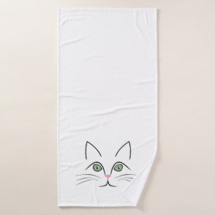 Katzengesicht Badehandtuch