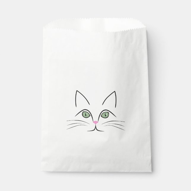 Katzengesicht Geschenktütchen (Vorderseite)