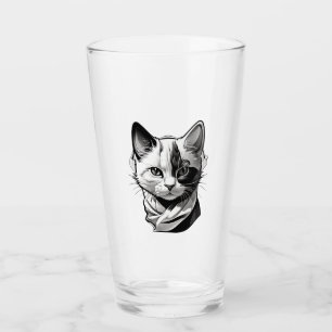 Katzengesicht Glas