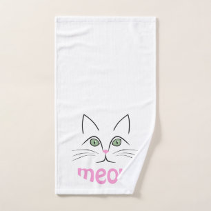 Katzengesicht Handtuch