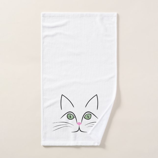 Katzengesicht Handtuch (Handtuch)