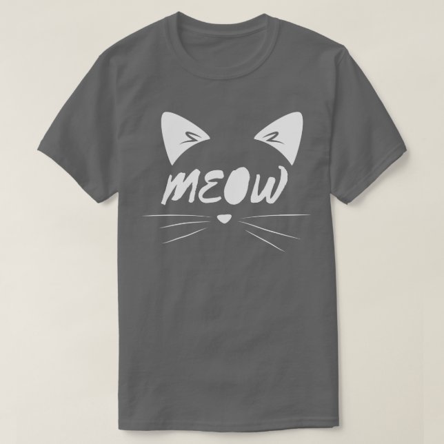 Katzengesicht mit Mieder T-Shirt (Design vorne)