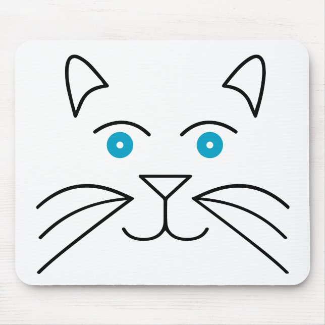 Katzengesicht Mousepad (Vorne)