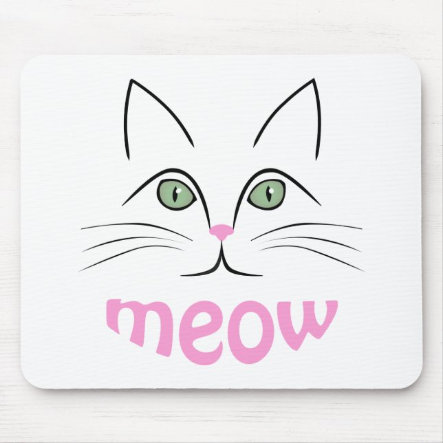 Katzengesicht Mousepad (Vorne)