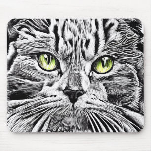 Katzengesicht Mousepad