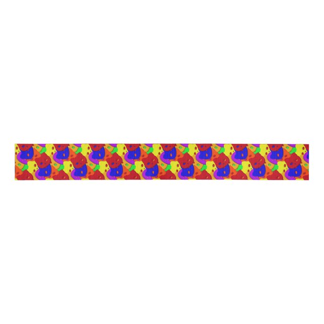 Katzengesicht Ripsband (Vorderseite)