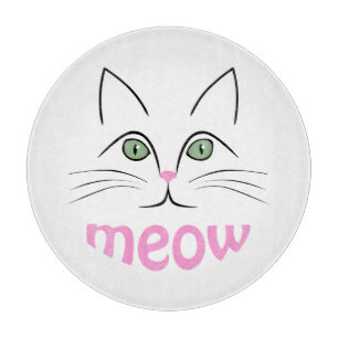 Katzengesicht Schneidebrett