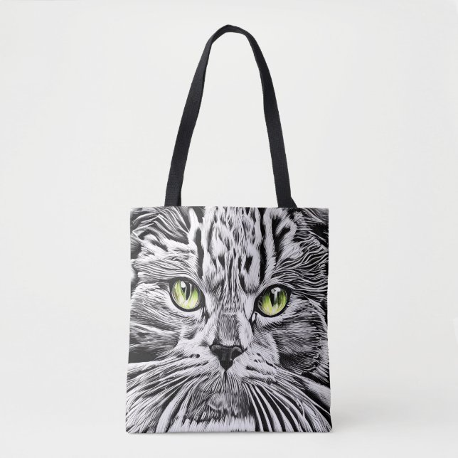 Katzengesicht Tasche (Vorderseite)