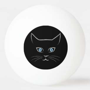 Katzengesicht Tischtennisball