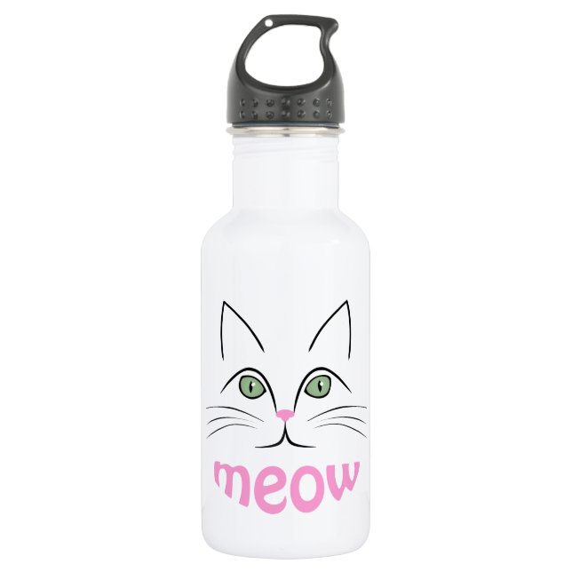 Katzengesicht Trinkflasche (Vorderseite)