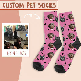 Katzengesicht und Hundegesicht Personalisiert, mit Socken