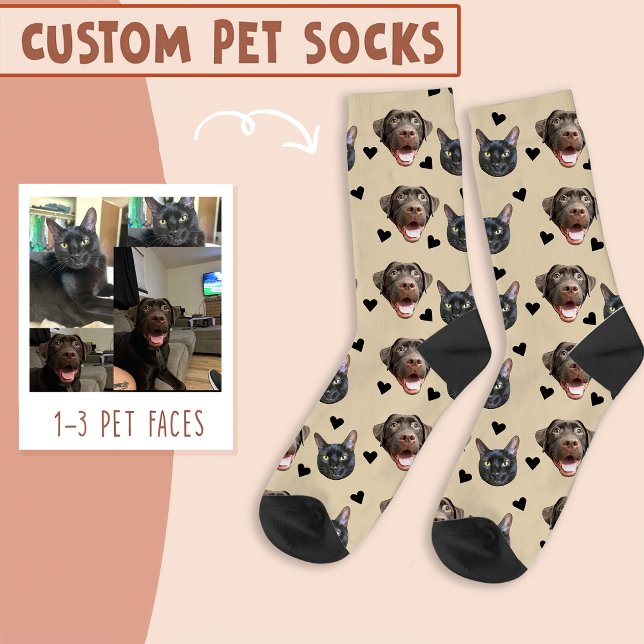 Katzengesicht und Hundegesicht Personalisiert, mit Socken (Von Creator hochgeladen)