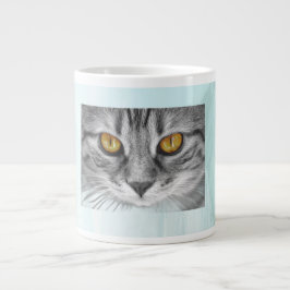 Katzengesicht unter dem blauen Ozean Jumbo-Tasse