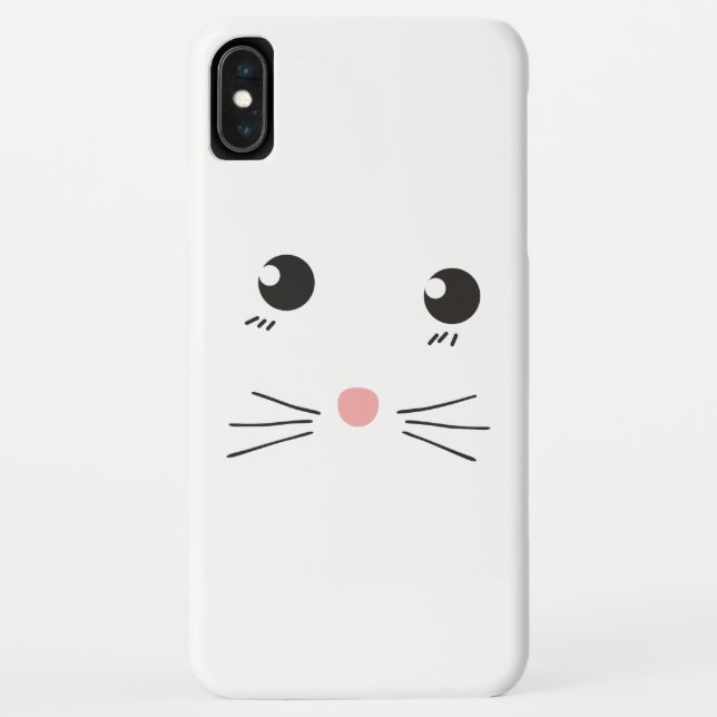 Katzengesichtslinie zeichnend Case-Mate iPhone hülle (Rückseite)