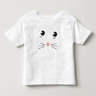 Katzengesichtslinie zeichnend kleinkind t-shirt