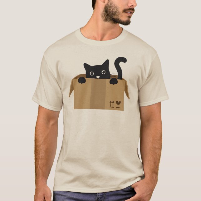 Katzengestaltung im Süße Tier T-Shirt (Vorderseite)