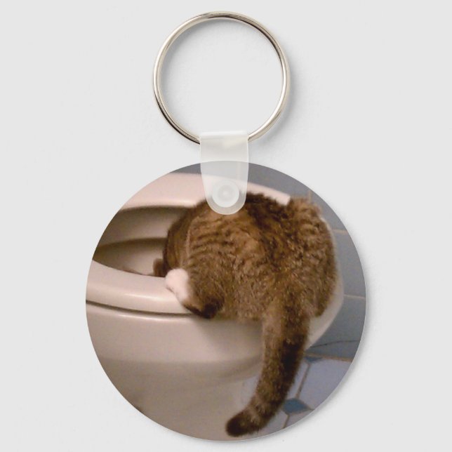 Katzengetränke wie ein Schlüsselanhänger (Vorderseite)