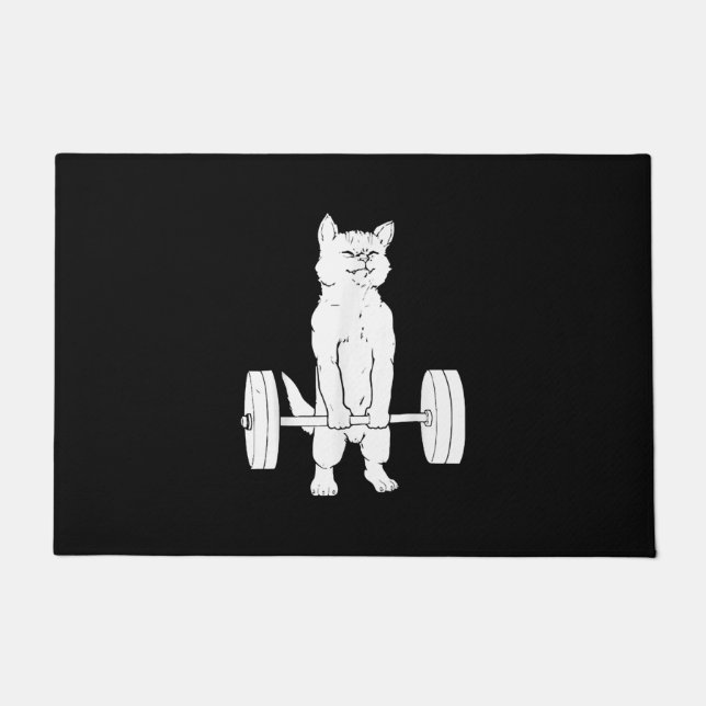 Katzengewicht und Fitnessraum Fußmatte (Vorderseite)