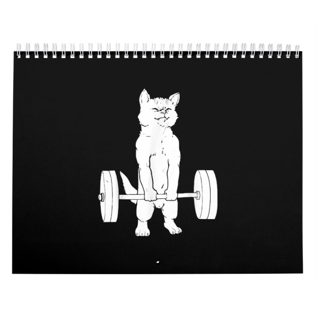 Katzengewicht und Fitnessraum Kalender (Titelbild)