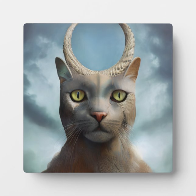 Katzengott Fotoplatte (Vorderseite)
