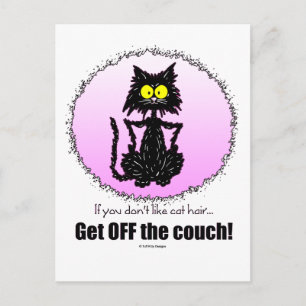 Katzenhaar...Geschenke für Katzen Liebhaber Postkarte