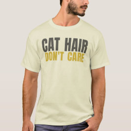 KATZENHAAR IST EGAL Lustige Katzenliebhaber-Typogr T-Shirt