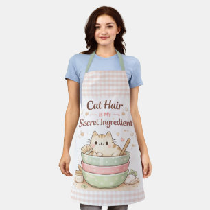 Katzenhaare sind meine geheime Zutat Kawaii Pastel Schürze