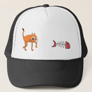 Katzenhai Orange Fish Dead Skeletton Funny Truckerkappe