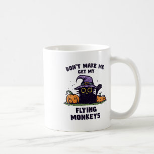 KatzenHalloween hinten - Lass mich nicht fliegen. Kaffeetasse