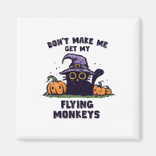 KatzenHalloween hinten - Lass mich nicht fliegen. Magnet