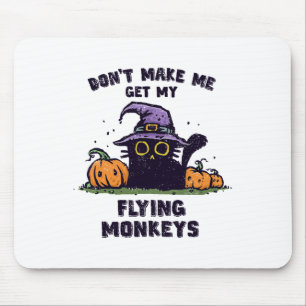 KatzenHalloween hinten - Lass mich nicht fliegen. Mousepad