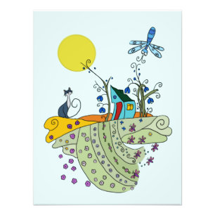 Katzenhaus Fotodruck