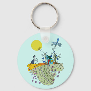 Katzenhaus Schlüsselanhänger