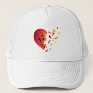 Katzenherz Funny Graphic Animal Gifts for Cat Love Truckerkappe