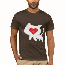 Katzenherzschlag – minimalistisches schwarzes Katz