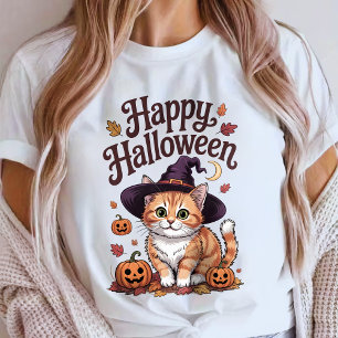 Katzenhexe gruselige Jahreszeit T-Shirt