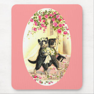Katzenhochzeit Mousepad